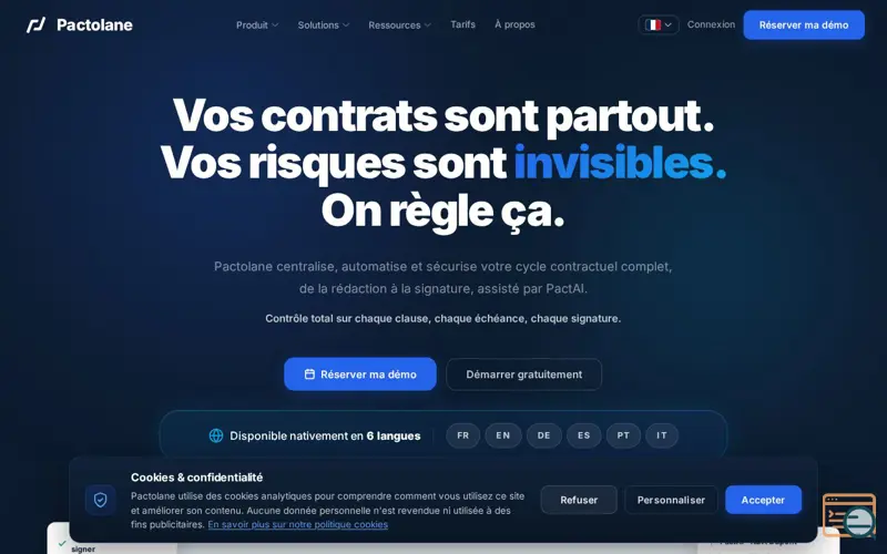 Screenshot of Pactolane