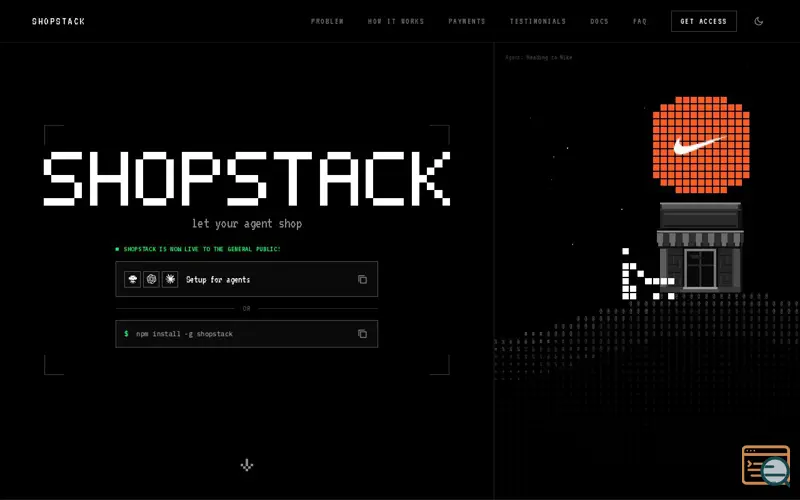 Screenshot of Shopstack
