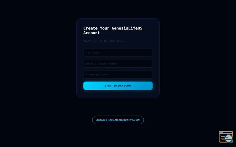 Screenshot of GENESISLIFEOS