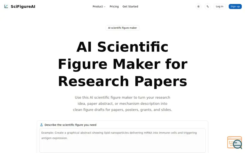 Screenshot of SciFigureAI