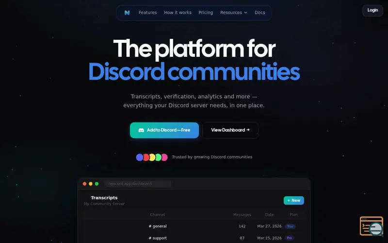 Screenshot of Nexcord