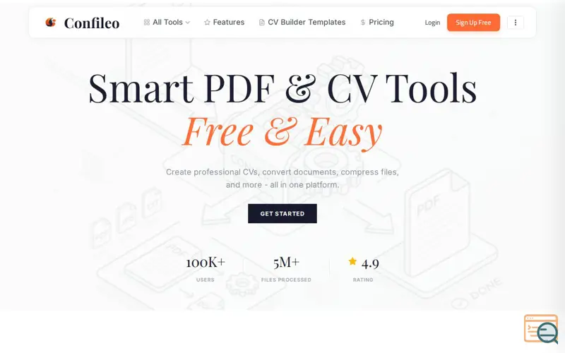 Screenshot of Confileo