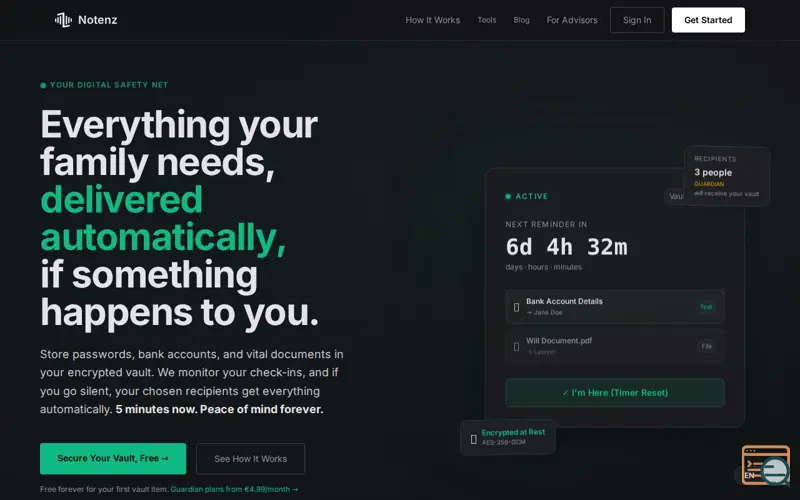 Screenshot of Notenz