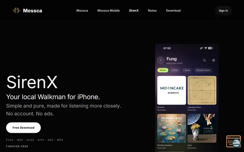 Screenshot of SirenX