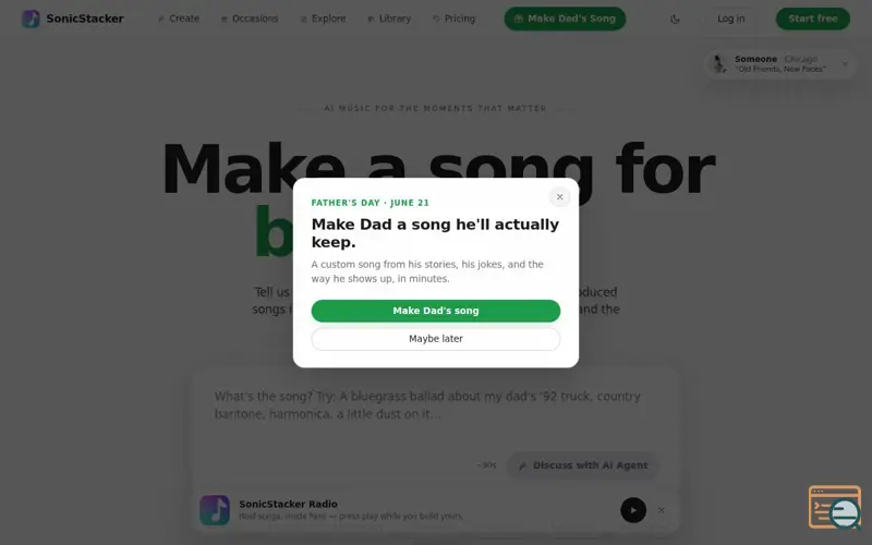 Screenshot of SonicStacker