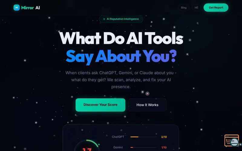Screenshot of MirrorAI