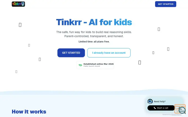 Screenshot of TINKRR
