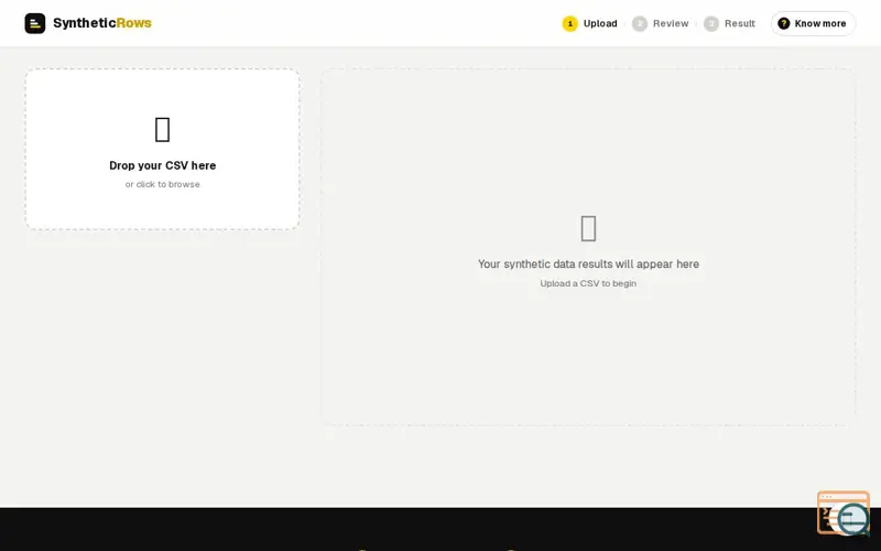 Screenshot of SyntheticRows