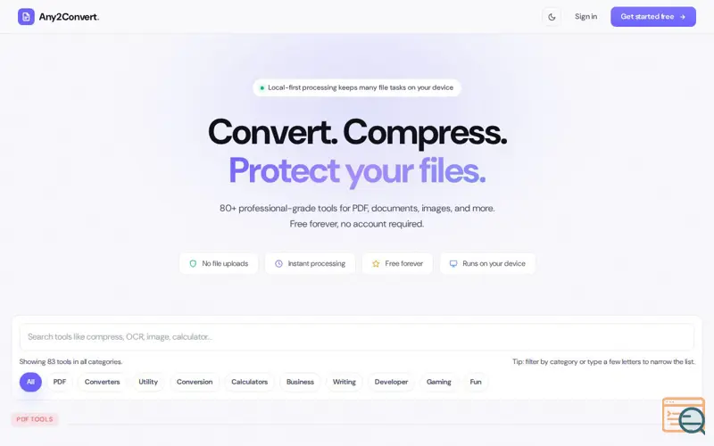 Screenshot of Any2Convert