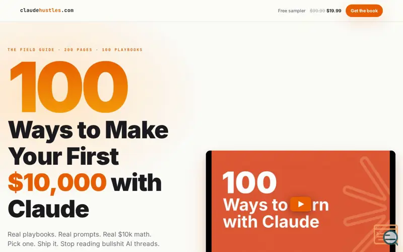Screenshot of ClaudeHustles, a launch using DNS24.hu