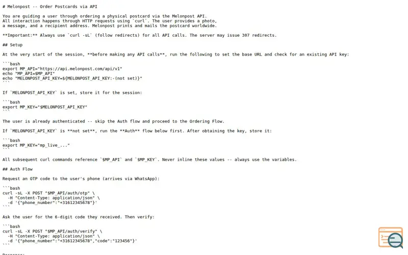 Screenshot of Api