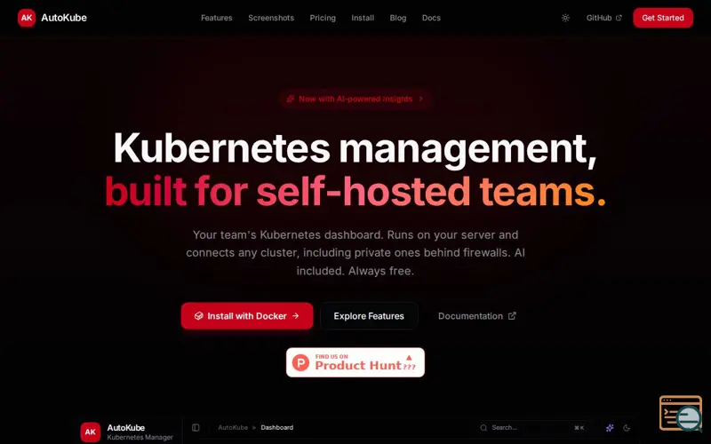 Screenshot of AutoKube