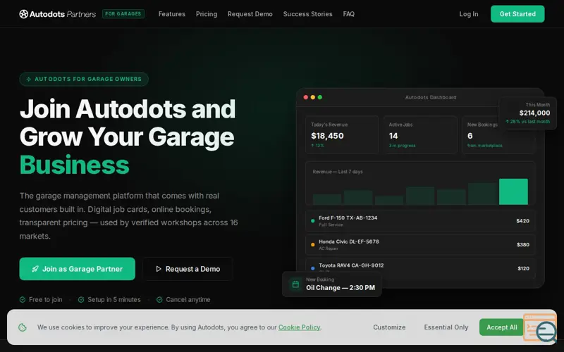 Screenshot of Autodots.io Partners