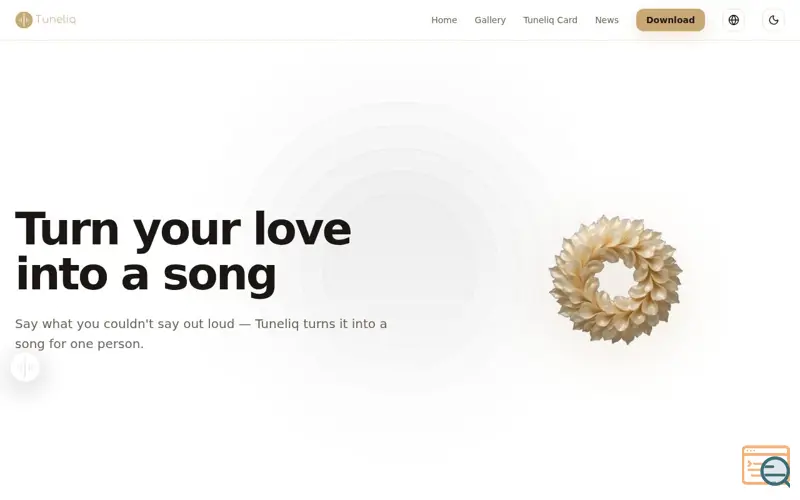 Screenshot of Tuneliq
