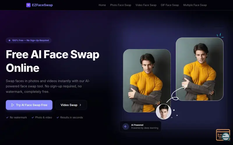 Screenshot of EZFaceSwap - AI Face Swap