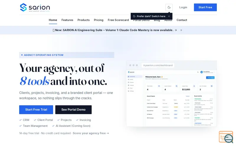 Screenshot of Sarion
