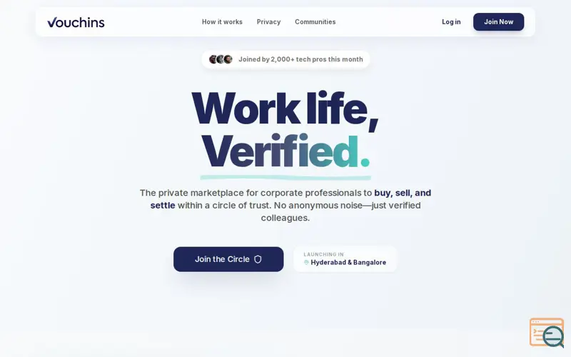 Screenshot of Vouchins