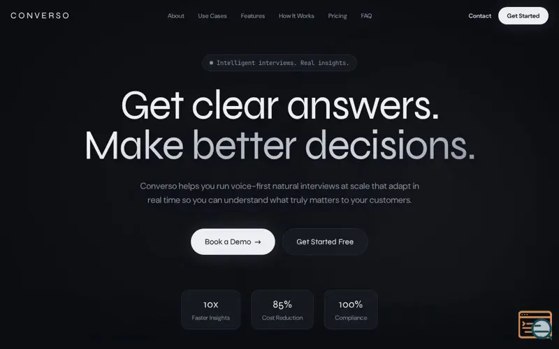 Screenshot of Converso