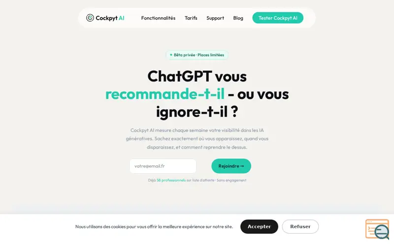 Screenshot of Cockpyt AI