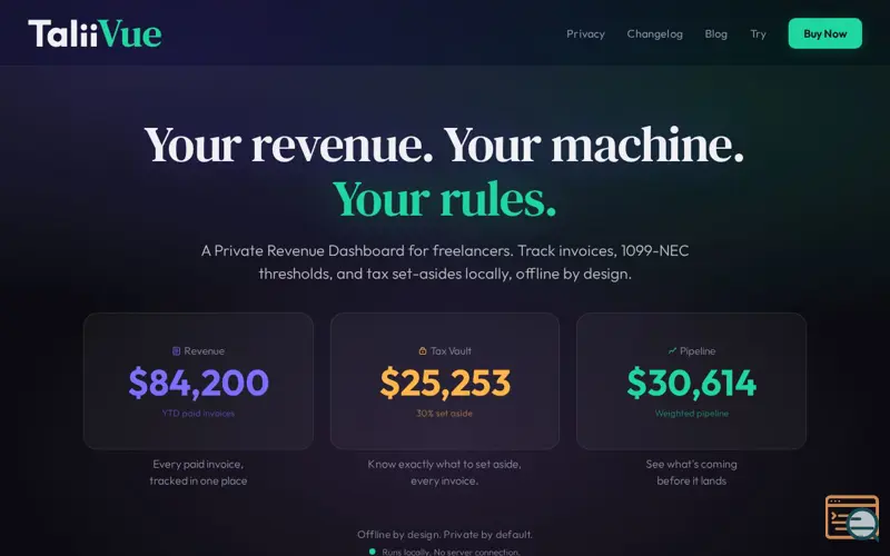 Screenshot of Taliivue