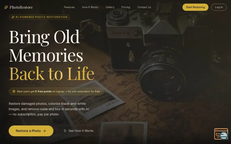 Screenshot of PhotoRestore