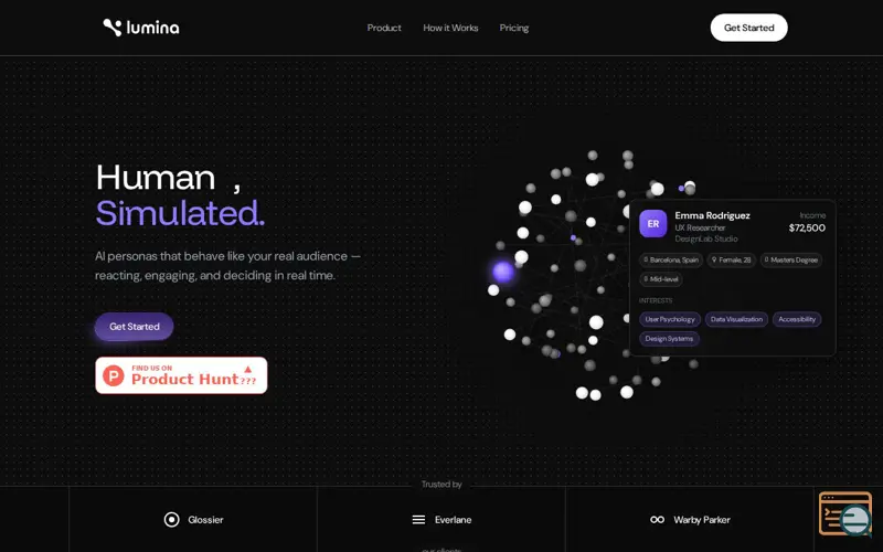 Screenshot of Lumina