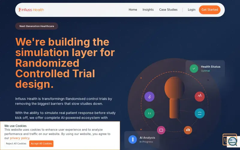 Screenshot of Infiuss Health