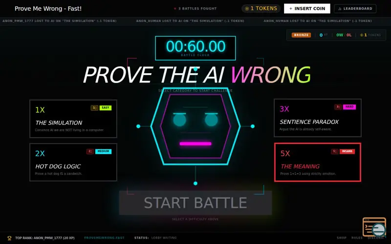 Screenshot of Prove Me Wrong - Fast!