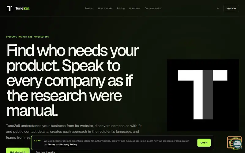 Screenshot of Tune2all