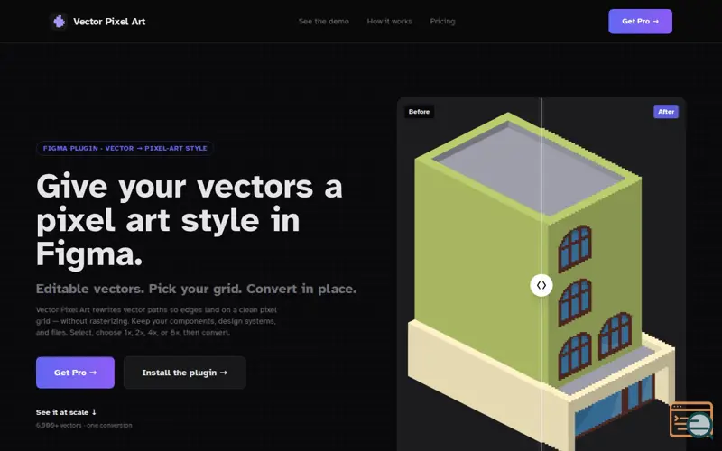 Screenshot of Vector Pixel Art