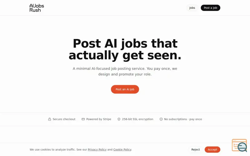 Screenshot of AIJobsRush