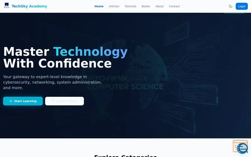 Screenshot of TechskyAcademy