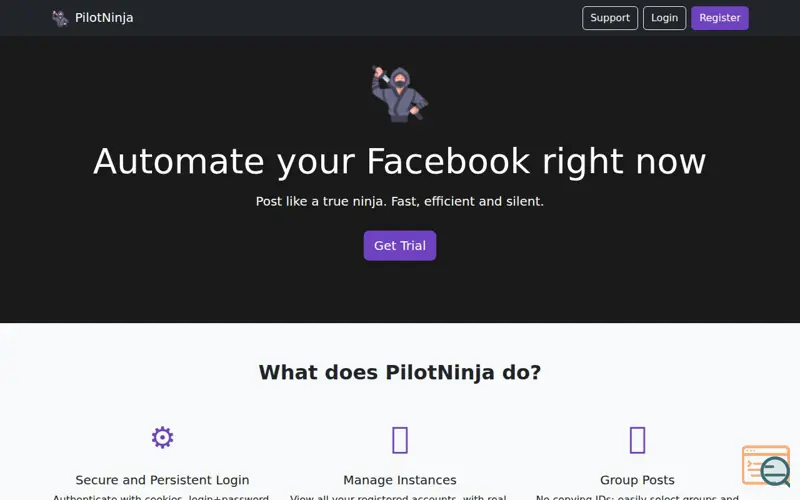 Screenshot of PilotNinja