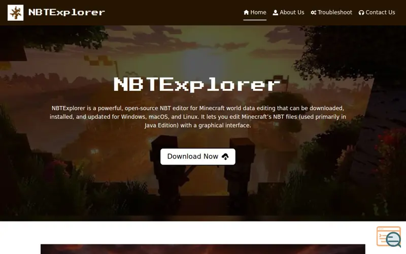 Screenshot of NBTExplorer