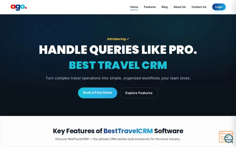Screenshot of BestTravelCRM : CRM for Travel Agencies