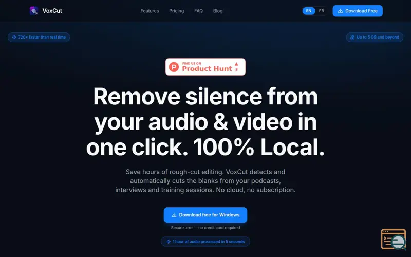 Screenshot of Voxcut