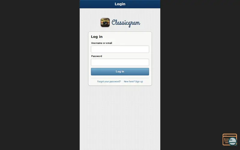 Screenshot of Classicgram