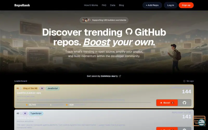 Screenshot of RepoRank
