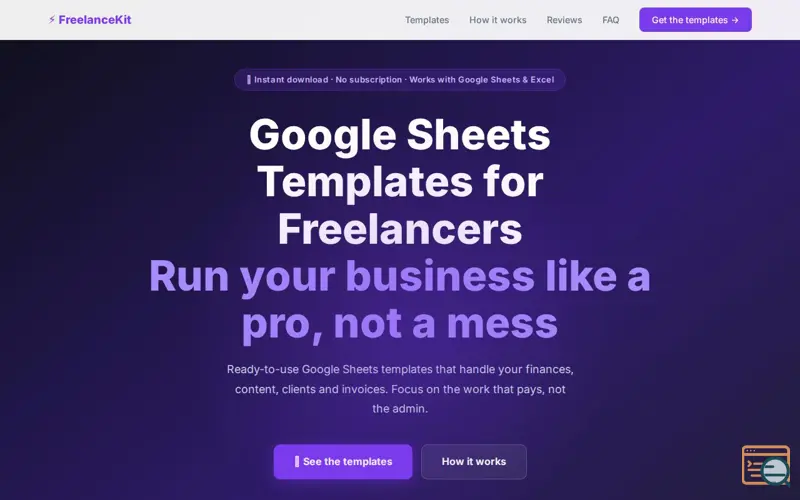 Screenshot of FreelanceKit