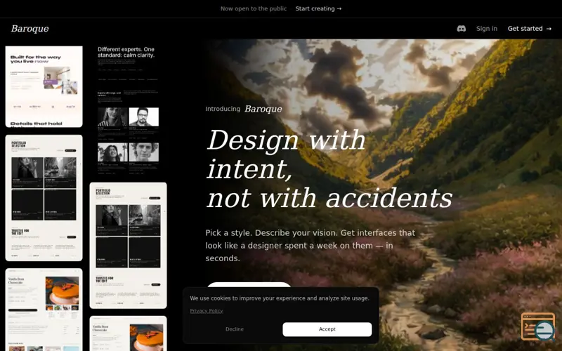 Screenshot of Baroque