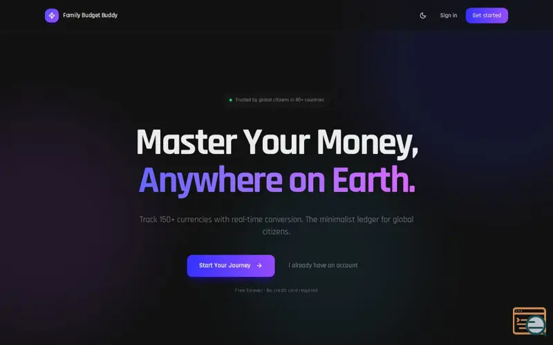 Screenshot of Family Budget Buddy