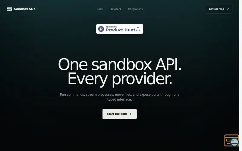 Screenshot of Sandbox SDK