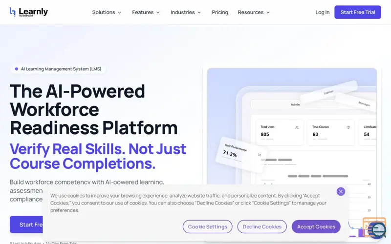Screenshot of Learnly