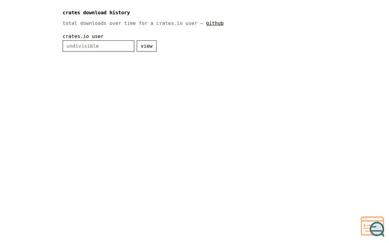 Screenshot of Cratesdownloadhistory
