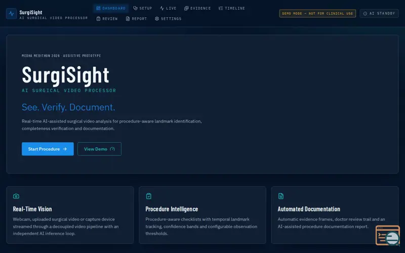 Screenshot of SurgiSight