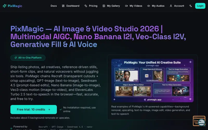 Screenshot of PixMagic