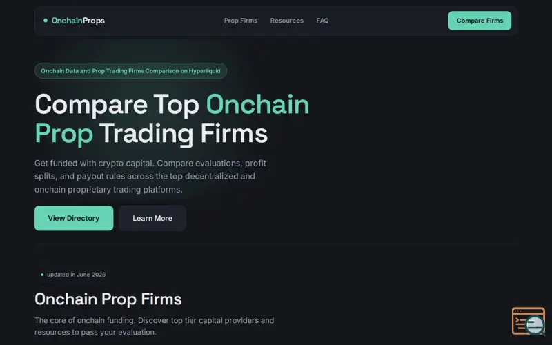 Screenshot of OnchainProps