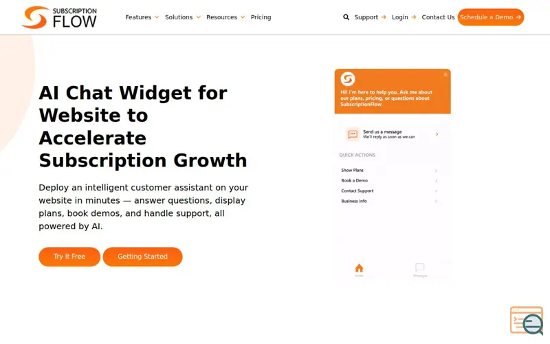 Screenshot of SubscriptionFlow IQ