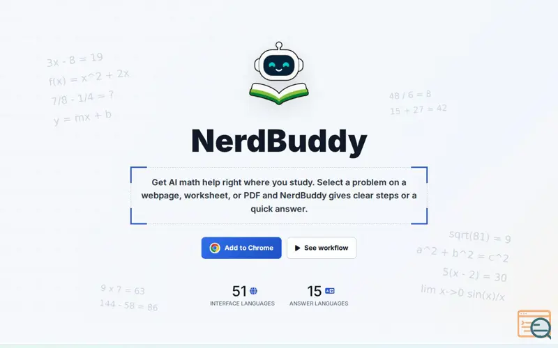 Screenshot of NerdBuddy