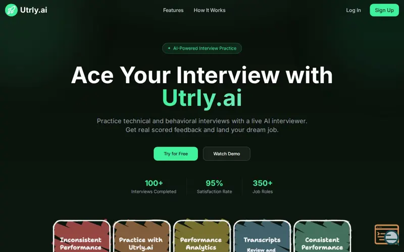Screenshot of Utrly.ai